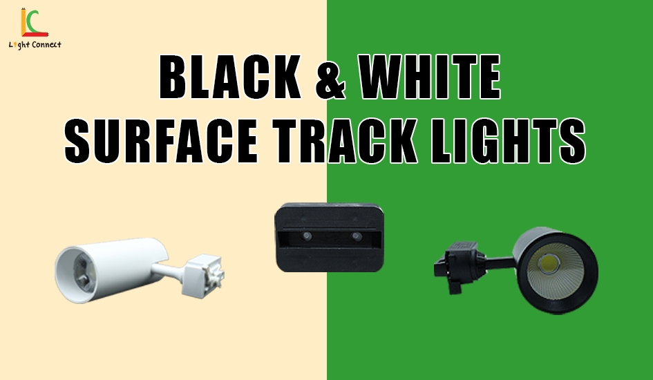Black & White Surface Track Lights