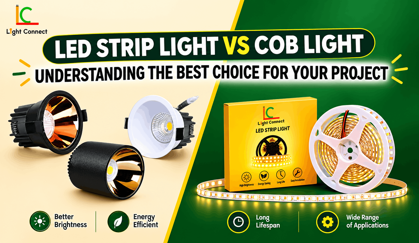 LED Strip Light vs COB Light Understanding the Best Choice for Your Project